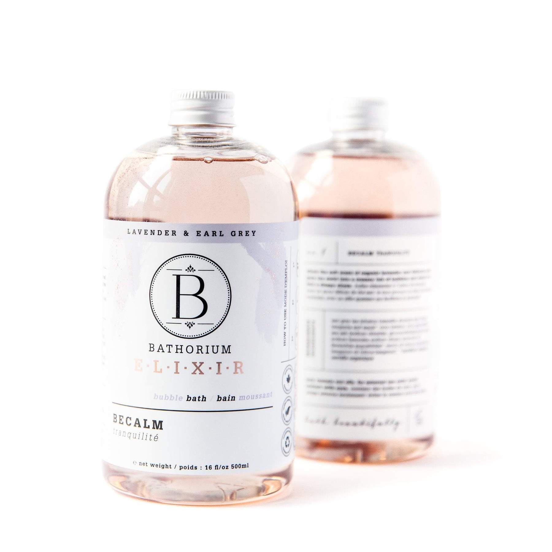 BeCalm Bubble Elixir LAVENDER & EARL GREY TEA INFUSED BUBBLE BATH OIL